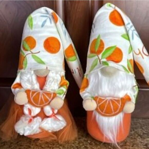 Other - Oranges GNOMES - Set Of 2